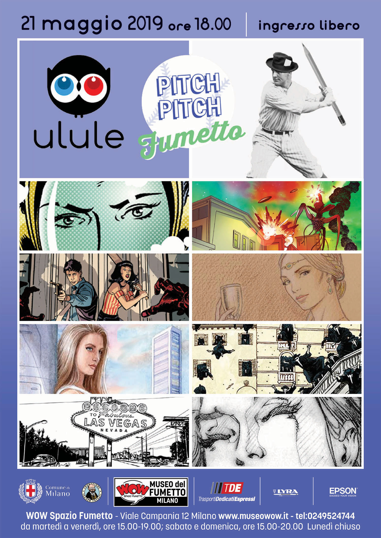 <p>Ogni mese Ulule organizza un evento per mettere in mostra i progettisti che danno vita alle loro idee lanciando una campagna su Ulule: un originale appuntamento dedicato al crowdfunding! L&#39;evento del 21 maggio 2019 sar&agrave; dedicato a tutti i progetti di fumetto permettendo loro di presentare il proprio progetto dal vivo. L&#39;evento organizzato dalla pi&ugrave; grande piattaforma europea di crowdfunding vedr&agrave; la presentazione in anteprima di 8 campagne proposte da grandi autori italiani come Antonio Serra, Giovanni Gualdoni, Ivo Lombardo e la presenza di importanti realt&agrave; associative come AMys, gli amici di Martin Myst&egrave;re, con una graphic novel disegnata Fabio Piacentini. Un&#39;occasione unica che metter&agrave; in lizza i progetti che hanno aderito all&#39;iniziativa per due premi in denaro offerti da Ulule, uno scelto da una giuria indipendente e l&#39;altro per il pi&ugrave; votato dal pubblico. Per maggiori informazioni vistota la pagina <a target="_blank" href="https://pitch.ulule.com/it/milano-1/">pitch.ulule.com/it/milano-1</a>.</p>