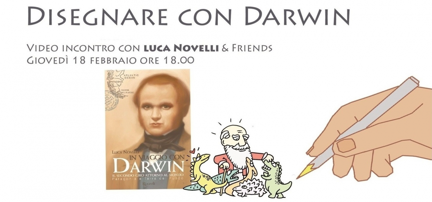 <p><strong>Charles Darwin, l&#39;origine dell&#39;uomo, l&#39;indagine sulla natura, l&#39;evoluzione delle specie animali e dell&#39;uomo</strong>: temi affascinanti che spesso si conoscono solo superficialmente, e sulla cui interpretazione hanno influito preconcetti poco scientifici. <strong>Da anni Luca Novelli d&agrave; voce ed espressione alla comunicazione della scienza</strong>. Con libri illustrati, trasmissioni televisive, fumetti e laboratori didattici ha raggiunto milioni di ragazzi e di adulti in tutto il mondo.<br /><strong>Gioved&igrave; 18 febbraio alle 18:00 a WOW Che Aperitivo</strong> &ndash; la rubrica di incontri sulla pagina facebook di WOW Spazio Fumetto &ndash; ci faremo raccontare da Luca Novelli come ha seguito le orme di Darwin nel mondo e come si possa disegnare e portare a tutti un simile scienziato! L&rsquo;iniziativa si svolge nei giorni del Darwin Day, la celebrazione internazionale in onore di Charles Darwin che si tiene in occasione dell&#39;anniversario della sua nascita, il 12 febbraio.</p><p><a target="_blank" href="https://www.lucanovelli.info/"><strong>Luca Novelli</strong></a> (Milano, 1947). Ecologo per formazione e convinzione, scrittore, disegnatore impenitente, giornalista e autore tv. &nbsp;I suoi libri di scienze per ragazzi sono pubblicati in 28 lingue, compreso l&rsquo;arabo, il parsi, il russo e il giapponese. Dopo <em>Il Primo libro sui computer</em> (Mondadori, 1983) si &egrave; sempre occupato di divulgazione. Tra il 2005 e il 2009 ha compiuto quattro viaggi intorno al mondo per riscrivere il percorso fatto da Darwin a bordo del Beagle. Dal progetto sono nati i tre volumi di <em>In viaggio con Darwin</em> (Rizzoli). Per Editoriale Scienza, nel 2000, ha dato inizio alla serie <em>Lampi di Genio</em> con le biografie di Darwin ed Einstein. Oggi la collana comprende ventidue personaggi e ha dato luogo alla serie televisiva <em>Lampi di genio in tv</em>. Il 20&deg; titolo della collana (<em>Hawking e il mistero dei buchi neri</em>, 2019) &egrave; stato pubblicato con il patrocinio della Hawking Foundation. I suoi ultimi viaggi di ricerca lo hanno portato a occuparsi dei cambiamenti climatici e dell&rsquo;origine di miti antichi, come il Diluvio e i giardini dell&rsquo;Eden.</p><p>&nbsp;</p>