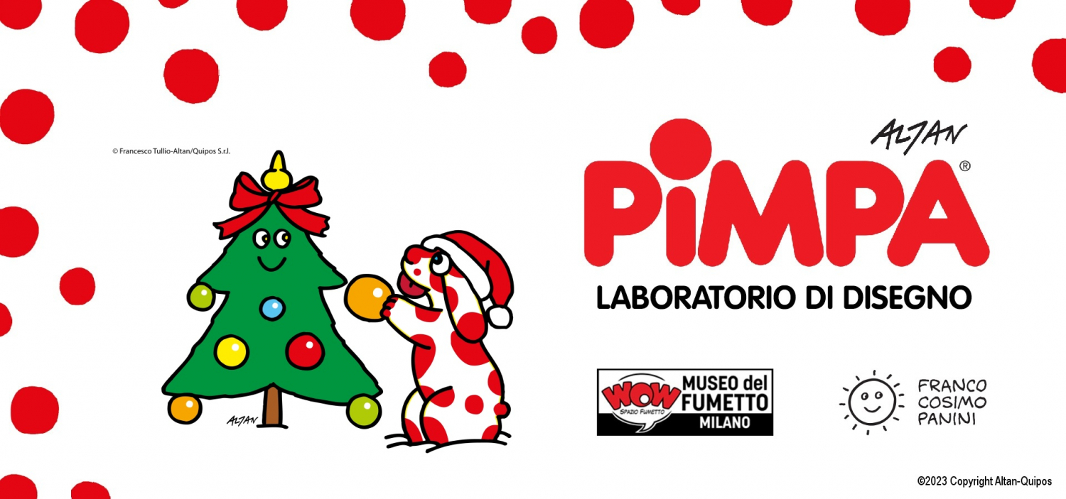 <p><strong>Tornano i&nbsp;laboratori del weekend di Didattica WOW!</strong></p><p><strong>Domenica 10&nbsp;dicembre ci aspetta un nuovo appuntamento con la&nbsp;<a target="_blank" href="https://www.pimpa.it/">Pimpa</a>&reg;.</strong></p><p>Pimpa ha un pap&agrave; molto divertente: Armando &egrave; un signore con un nasone e grandi baffi marroni, che<br />veste sempre con una giacca blu, una camicia bianca, una cravatta rosa e un cappello verde. Cosa troveranno sotto l&#39;albero quest&#39;anno?<br />Attivit&agrave; realizzata in collaborazione con&nbsp;<strong>Franco Panini Ragazzi</strong>.</p><p>&nbsp;</p><p>Il laboratorio &egrave; per bambini&nbsp;<strong>dai&nbsp;4 ai 7 anni</strong>&nbsp;di et&agrave;.</p><p>&nbsp;</p>