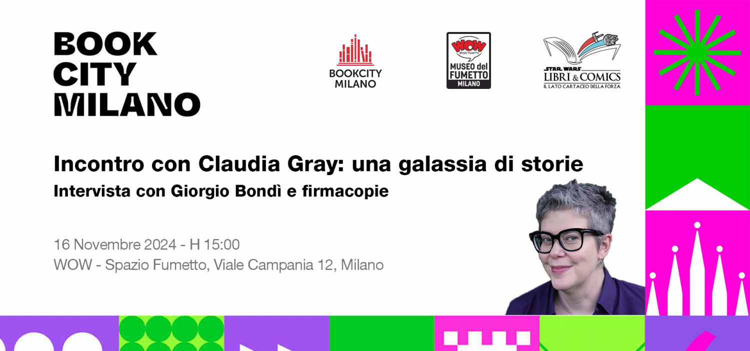 <p>Sabato 16 Novembre&nbsp;la scrittrice statunitense <strong>Claudia Gray</strong>, autrice di&nbsp;<em><a href="https://starwarslibricomics.it/2015/09/16/star-wars-lost-stars-multiplayer-it-edizioni-recensione/">Lost Stars</a>,&nbsp;<a href="https://starwarslibricomics.it/2018/09/17/star-wars-bloodline-del-rey/">Legami di sangue</a>&nbsp;</em>(di prossima ristampa)<em>,&nbsp;<a href="https://starwarslibricomics.it/2021/09/28/master-apprentice-del-rey/">Maestro e apprendista</a>,&nbsp;<a href="https://starwarslibricomics.it/2018/07/09/star-wars-leia-princess-of-alderaan-disney-lucasfilm-press/">Leia &ndash; Principessa di Alderaan</a>,&nbsp;<a href="https://starwarslibricomics.it/2021/07/22/recensione-the-high-republic-into-the-dark/">L&rsquo;Alta Repubblica &ndash;&nbsp;Nell&rsquo;Oscurit&agrave;</a>,&nbsp;<a href="https://starwarslibricomics.it/2022/06/09/recensione-the-high-republic-the-fallen-star/">L&rsquo;Alta Repubblica &ndash; La Stella Caduta</a>&nbsp;e L&rsquo;Alta Repubblica &ndash;&nbsp;La missione dei Jedi</em>,&nbsp;sar&agrave; nostra ospite in occasione di&nbsp;<strong>BookCity Milano 2024</strong>&nbsp;per il suo primo panel e firmacopie con i fan italiani!</p><p>&nbsp;</p><p><strong>Claudia Gray</strong>, pseudonimo di Amy Vincent, &egrave; l&rsquo;autrice americana di&nbsp;<em>Star Wars: Maestro e Apprendista</em>,&nbsp;<em>Star Wars: Leia, Principessa di Alderaan</em>,&nbsp;<em>Star Wars: Bloodline</em>&nbsp;e&nbsp;<em>Star Wars: Lost Stars</em>&nbsp;(da cui &egrave; stato anche tratto un manga) e del fumetto&nbsp;<em>Quest of the Jedi</em>.</p><p>Tra le sue altre opere, i libri&nbsp;<em>Defy the Stars</em>&nbsp;e le&nbsp;serie&nbsp;<em>Evernight</em>,&nbsp;<em>Spellcaster</em>&nbsp;e&nbsp;<em>Firebrand</em>. Conduce l&rsquo;intervista&nbsp;<strong>Giorgio Bond&igrave;</strong>, fondatore e caporedattore di <a target="_blank" href="https://starwarslibricomics.it/">Star Wars Libri &amp; Comics</a>, il sito italiano dedicato a libri e fumetti di Guerre Stellari.</p><p>&nbsp;</p><p><strong>Regole per il firmacopie:</strong><br />&bull; L&rsquo;accesso al firmacopie &egrave; gratuito.<br />&bull; Sar&agrave; possibile far firmare all&rsquo;autrice fino ad un massimo di 3 (TRE) opere.<br />&bull; Le opere possono essere sia portate da casa che acquistate in loco.<br />&bull; Non sar&agrave; possibile far firmare stampe, <em>action figures</em>, oggetti da collezione o altro che non siano opere dell&rsquo;autrice.<br />&bull; Sar&agrave; possibile scattare foto insieme all&rsquo;autrice avvicinandosi durante o subito dopo il firmacopie ma senza farla alzare.</p><p>&nbsp;</p>